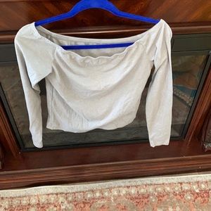 Off the shoulder crop top